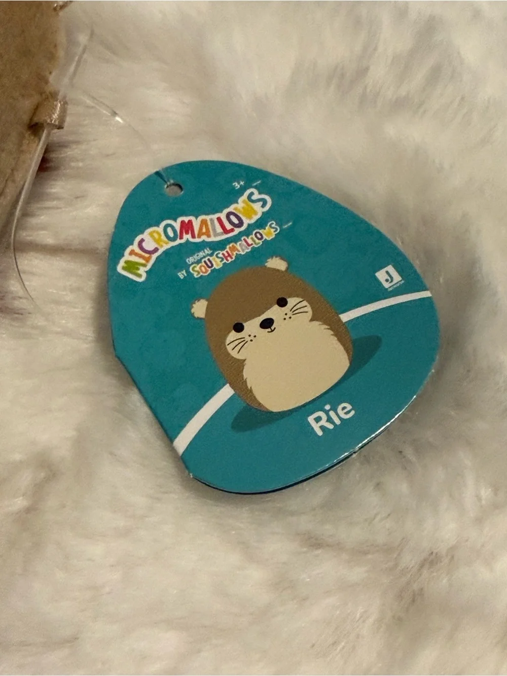 Rie the Light Brown Otter Micromallow Plush Keychain/ Bag Charm- NWT